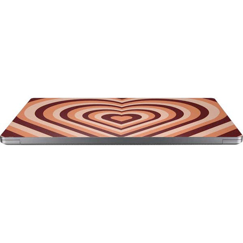 Autumn Heart Pattern Universal Laptop 16in (13 x 9.4in) Skin